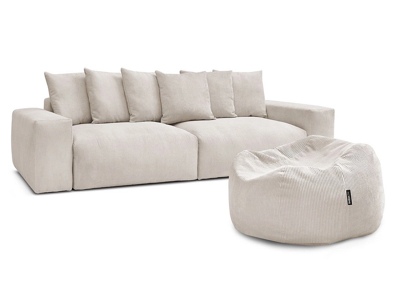 Sofa mit Hocker BOBOCHIC VOLTAIRE