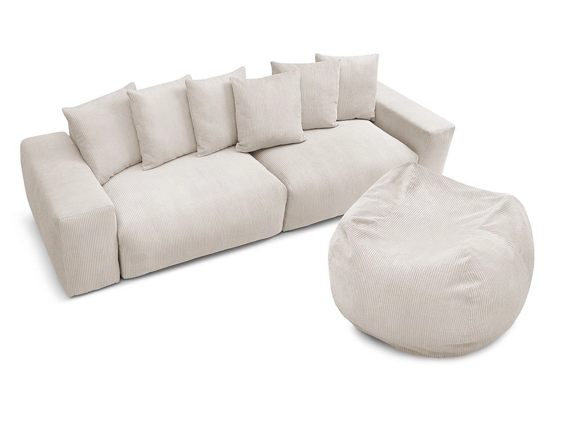 Sofa mit Hocker BOBOCHIC VOLTAIRE