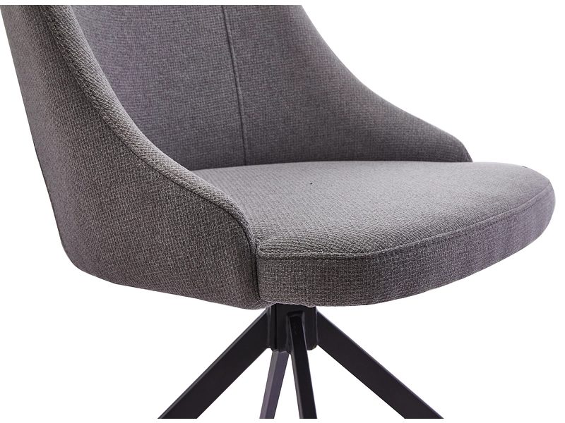 Chaise ALEX polyester gris