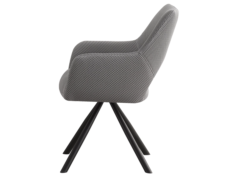 Chaise WAFFLE tissu gris