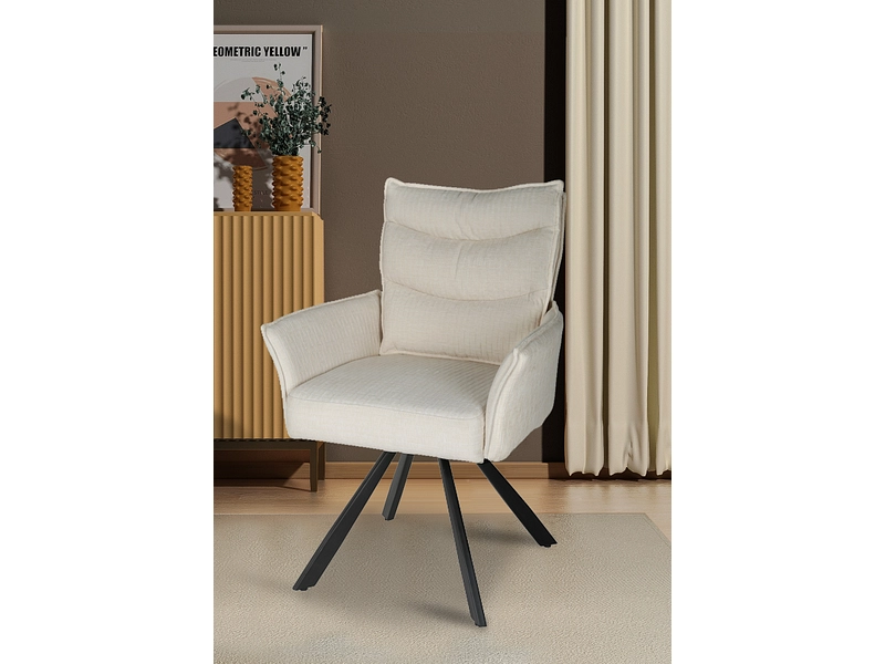 Chaise MARLA tissu beige