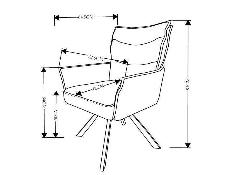 Chaise MARLA tissu beige