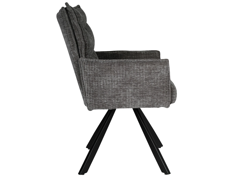 Chaise MARLA tissu gris