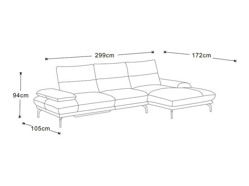 Ecksofa CAMPO DE FIORI BETA