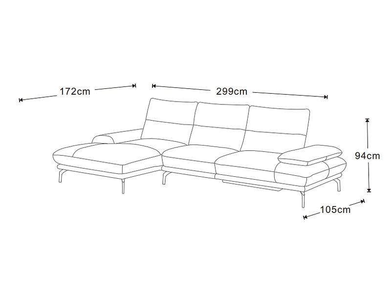 Ecksofa CAMPO DE FIORI BETA