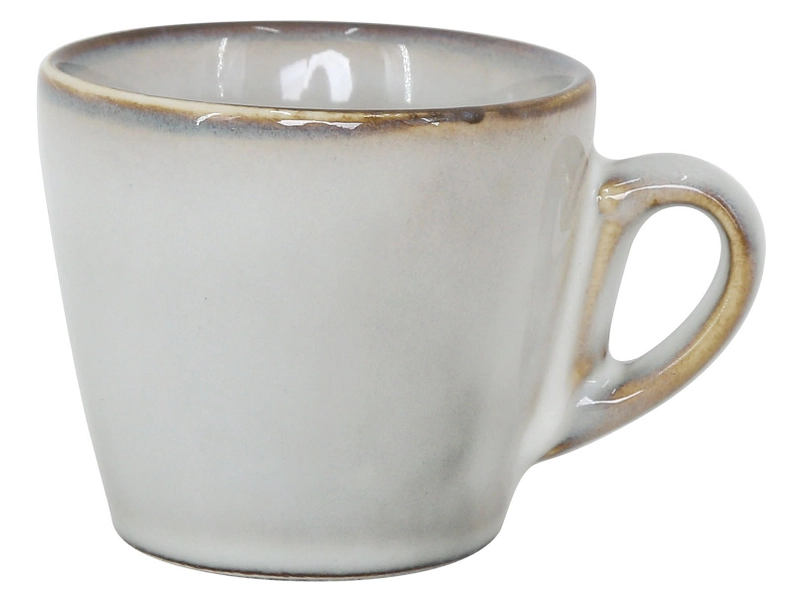 Set tasses à café BROOKE 11cl grès blanc