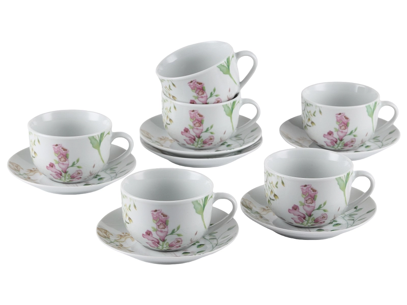 Set tasses à café ZURIEL 20cl porcelaine multicolore