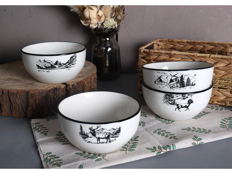 Set de bols MOUNTAIN porcelaine