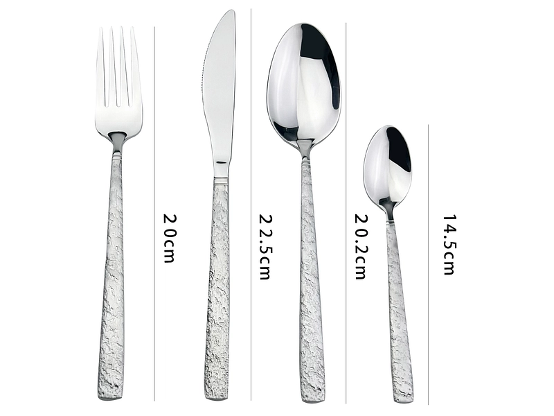 Set di posate ECLAT 24 pezzi argentato