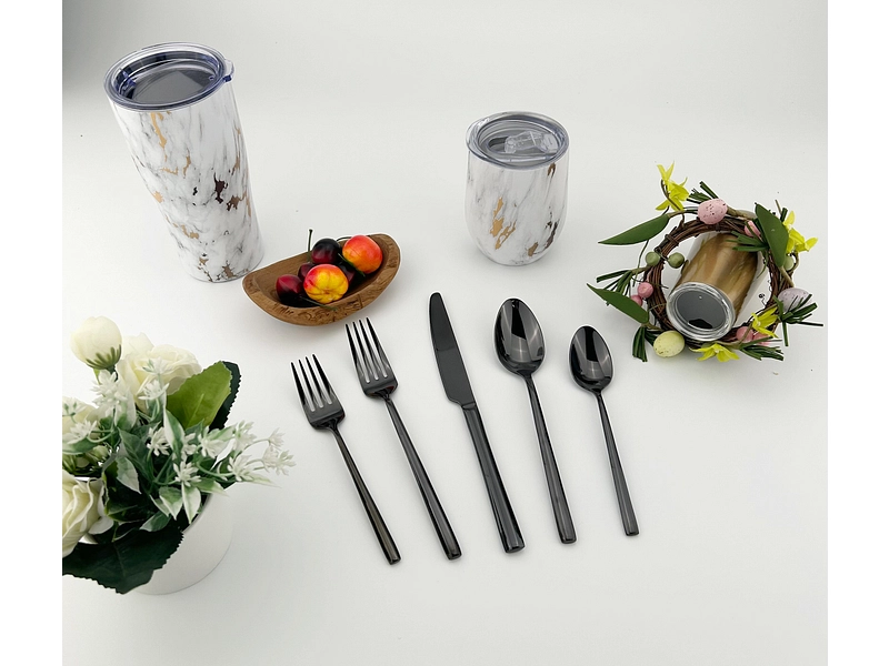 Besteck-Set GINY 30-teilig schwarz