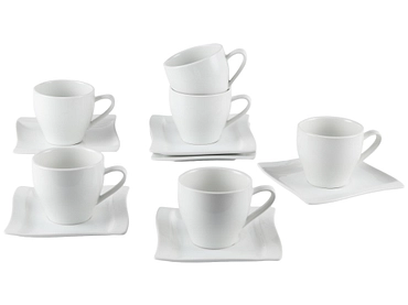 Set tasses à café EDEN 20cl porcelaine blanc