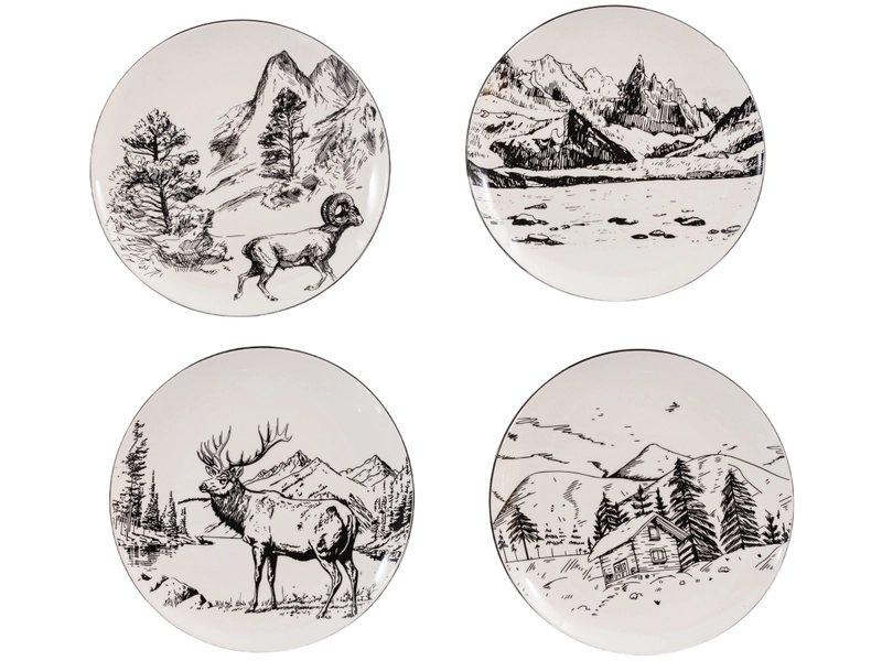 Set vaisselle MOUNTAIN porcelaine