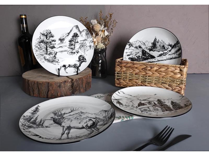 Set vaisselle MOUNTAIN porcelaine