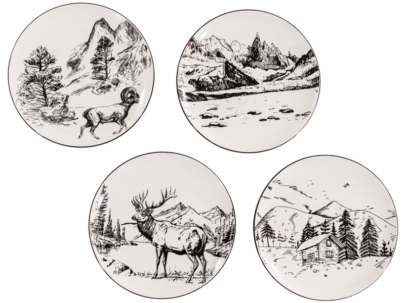 Set vaisselle MOUNTAIN porcelaine