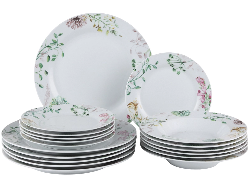 Set vaisselle ZURIEL porcelaine