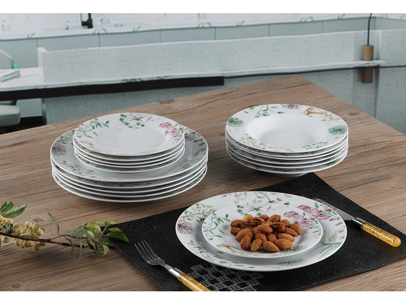 Set vaisselle ZURIEL porcelaine