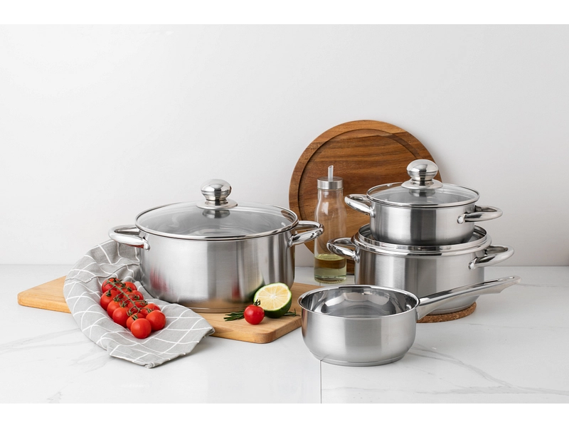 Set cuisson TOP 7 pièces inox argenté