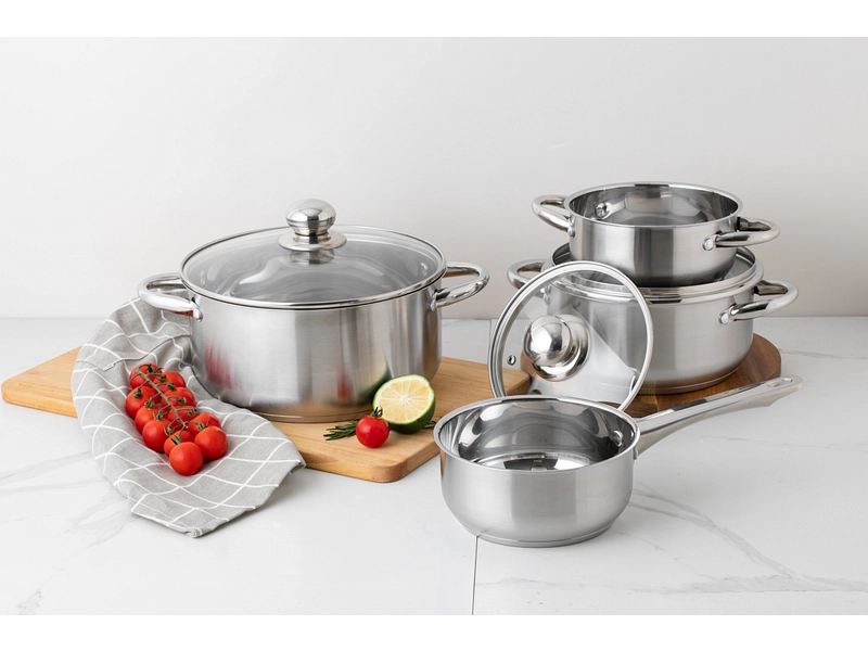 Set cuisson TOP 7 pièces inox argenté