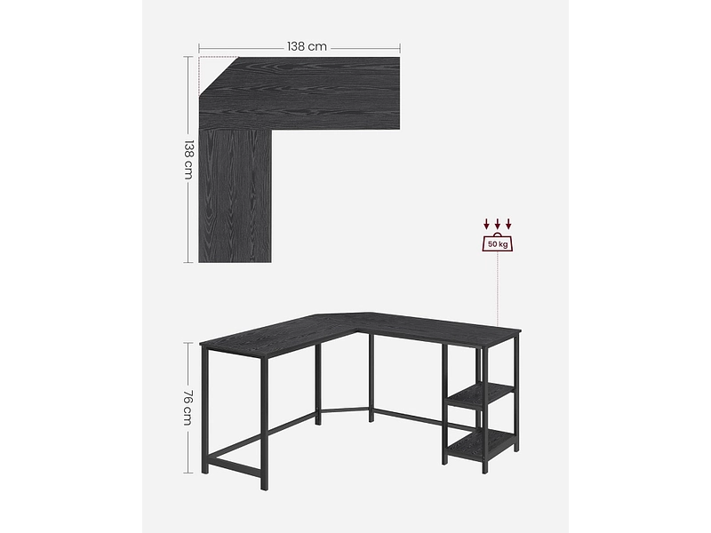 Bureau d'angle FABRIK SONGMICS