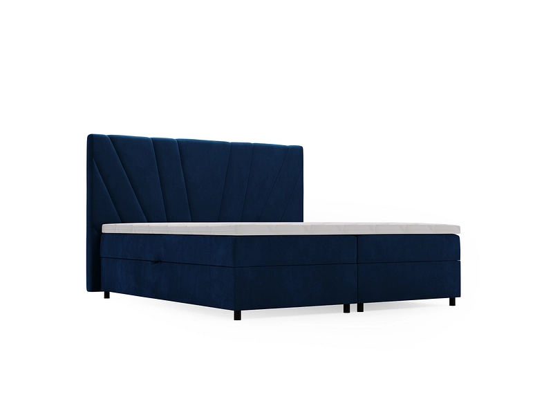 Boxspringbett YORU blau