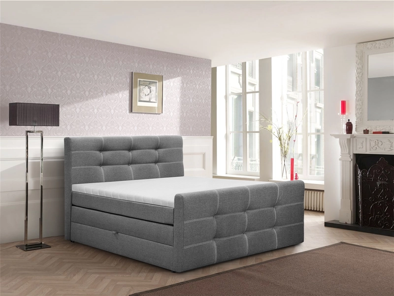 Boxspringbett BLING II grau