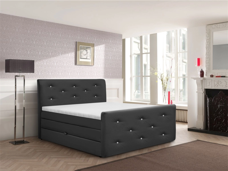 Boxspringbett BLING II schwarz