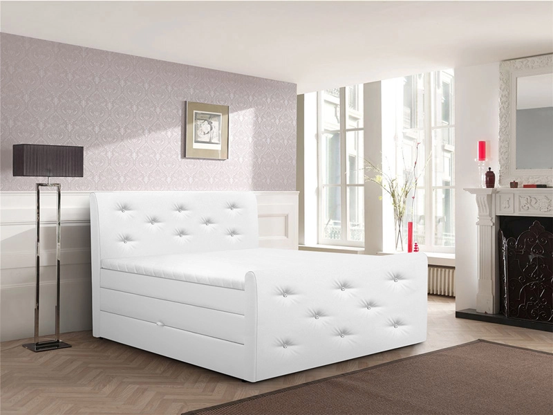 Boxspringbett BLING II weiss