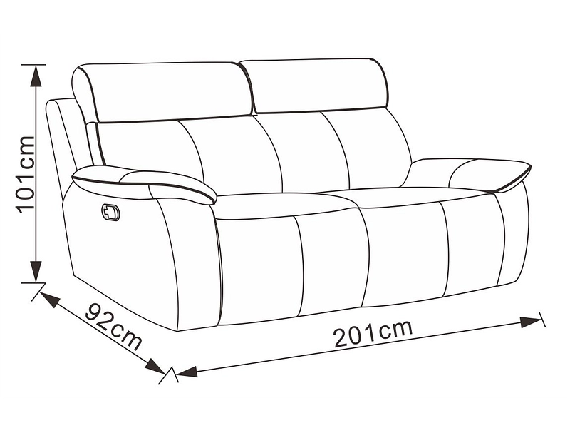 3er Sofa BOSCARI