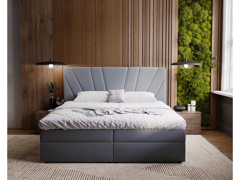Boxspringbett YORU grau