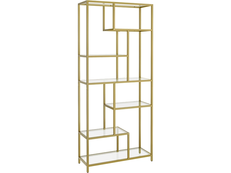 Scaffale ad angolo CRYSTAL VASAGLE 29.5x29.5x163.2cm oro