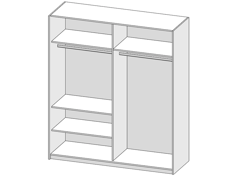Armoire portes coulissantes OLBIA graphite