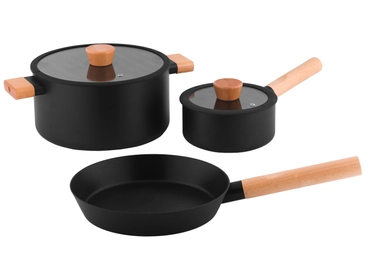 Set cuisson DALILA 5 pièces aluminium noir