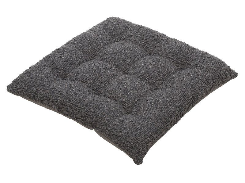 Cuscino coprisedia CURLY 40x40cm grigio scuro