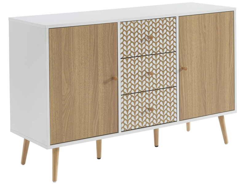 Credenza CAPUCINE 2 ante 3 cassetti