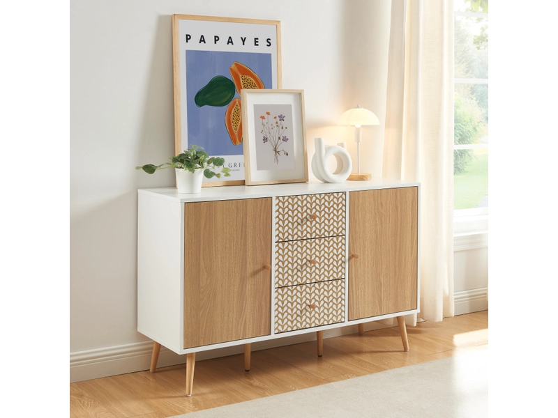 Credenza CAPUCINE 2 ante 3 cassetti