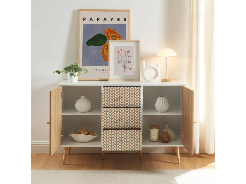 Credenza CAPUCINE 2 ante 3 cassetti