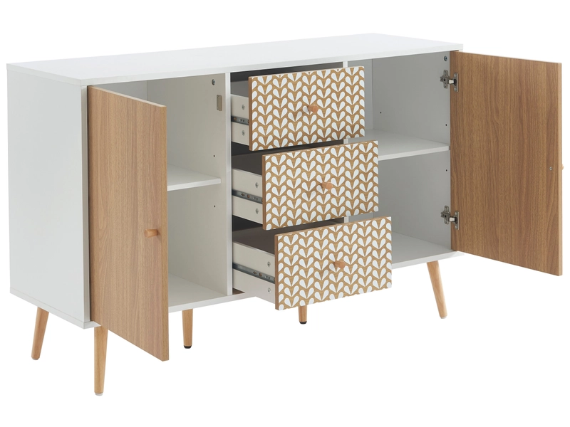 Credenza CAPUCINE 2 ante 3 cassetti