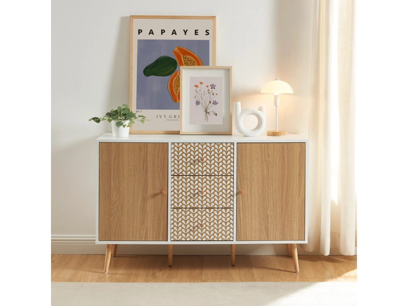 Credenza CAPUCINE 2 ante 3 cassetti