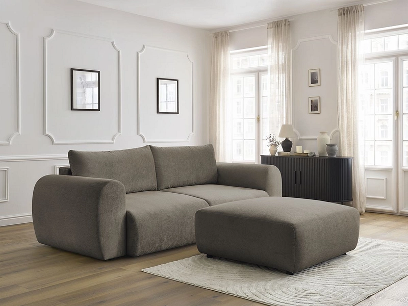 3er Sofa mit Hocker BOBOCHIC LUCIEN