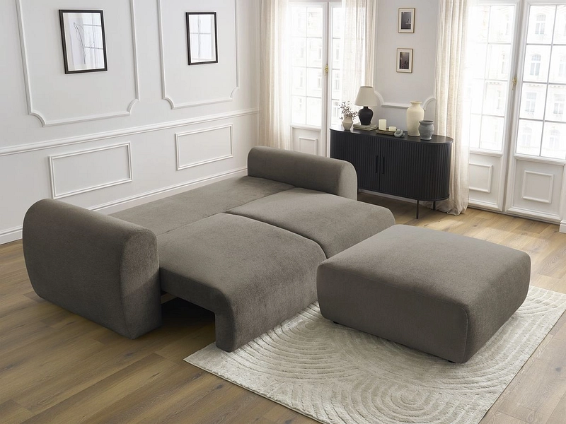 3er Sofa mit Hocker BOBOCHIC LUCIEN