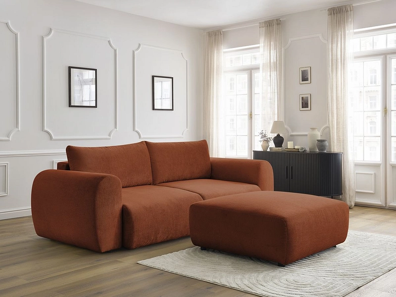 3er Sofa mit Hocker BOBOCHIC LUCIEN