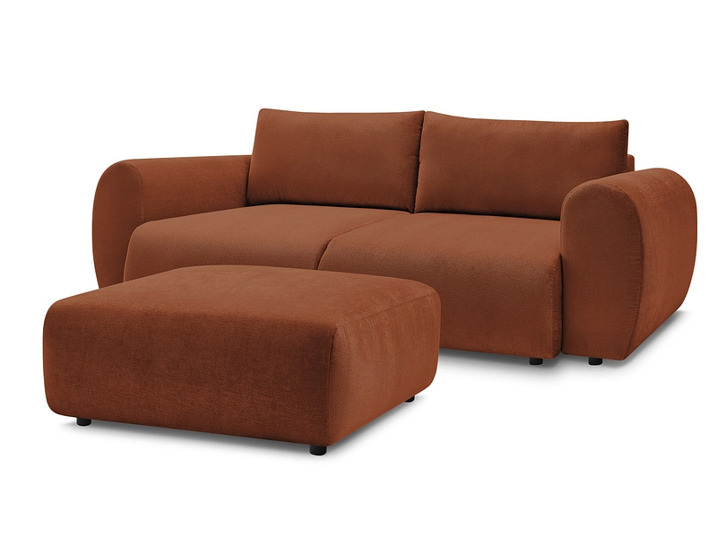 3er Sofa mit Hocker BOBOCHIC LUCIEN