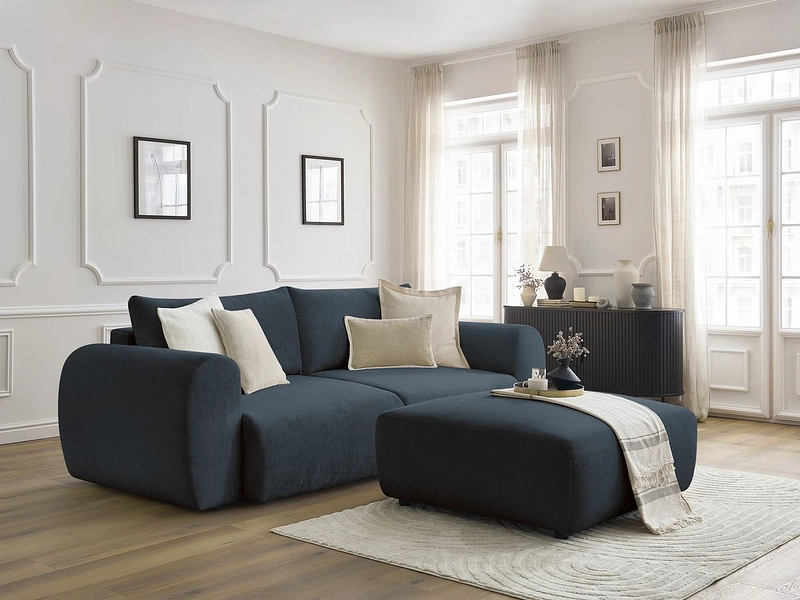 3er Sofa mit Hocker BOBOCHIC LUCIEN