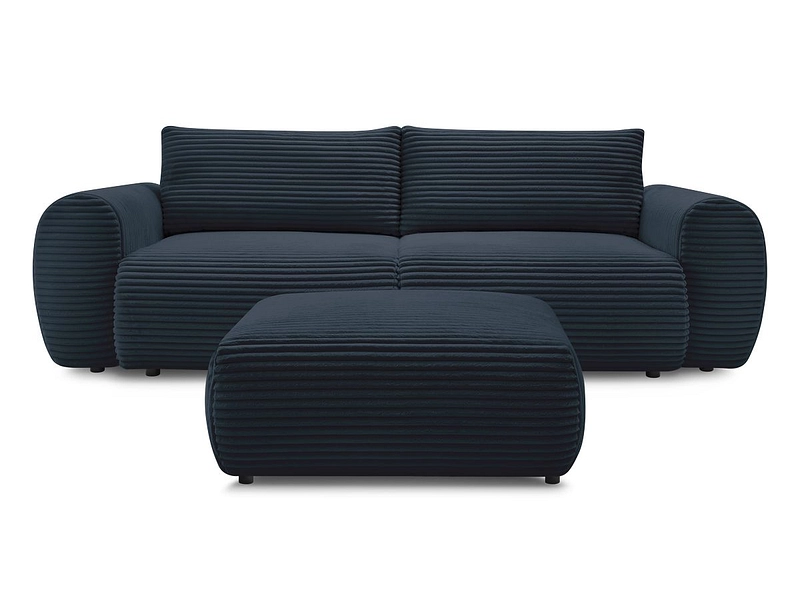 3er Sofa mit Hocker BOBOCHIC LUCIEN