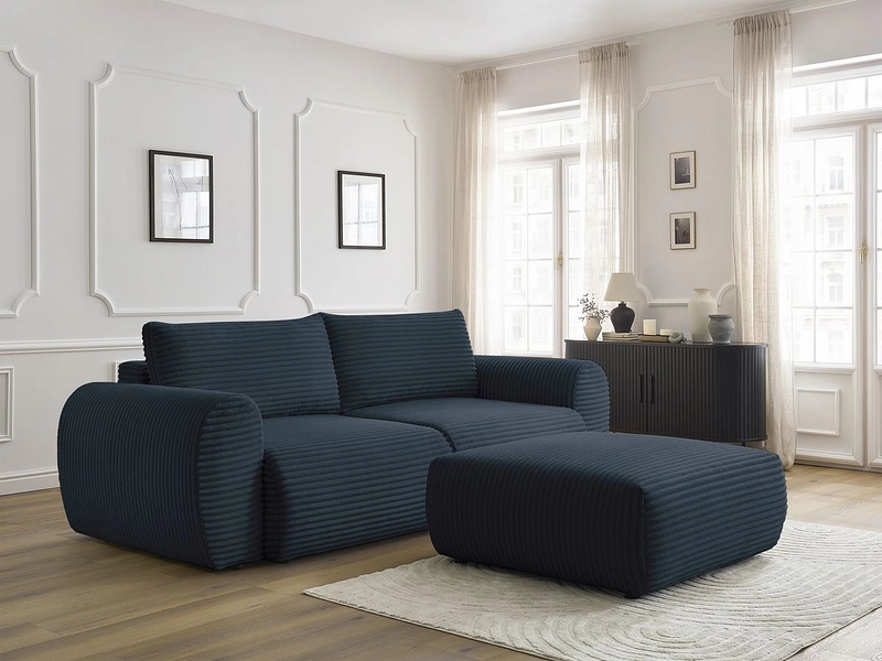 3er Sofa mit Hocker BOBOCHIC LUCIEN