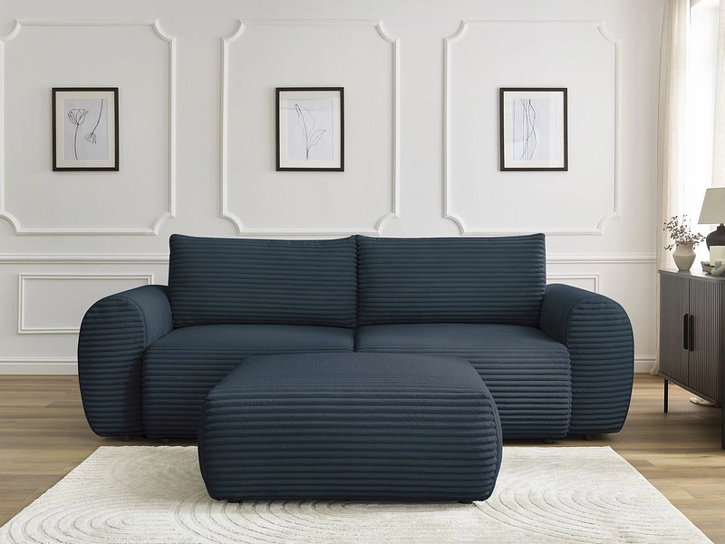 3er Sofa mit Hocker BOBOCHIC LUCIEN