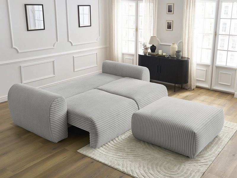 3er Sofa mit Hocker BOBOCHIC LUCIEN