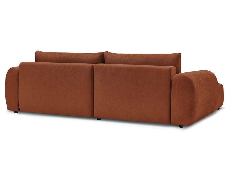 Canapé d'angle avec pouf BOBOCHIC LUCIEN