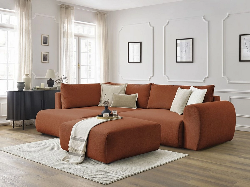 Ecksofa mit Hocker BOBOCHIC LUCIEN