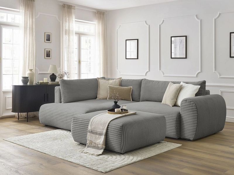 Ecksofa mit Hocker BOBOCHIC LUCIEN